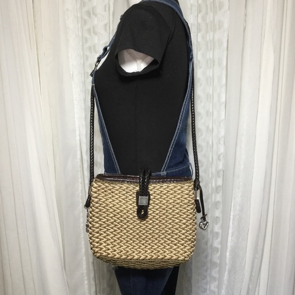 Brighton Handbags - Brighton Roxanne straw crossbody bag